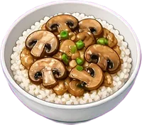 양송이버섯덮밥